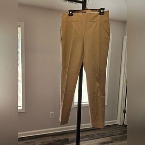 Crown & Ivy Women's Beige Straight Leg Pants